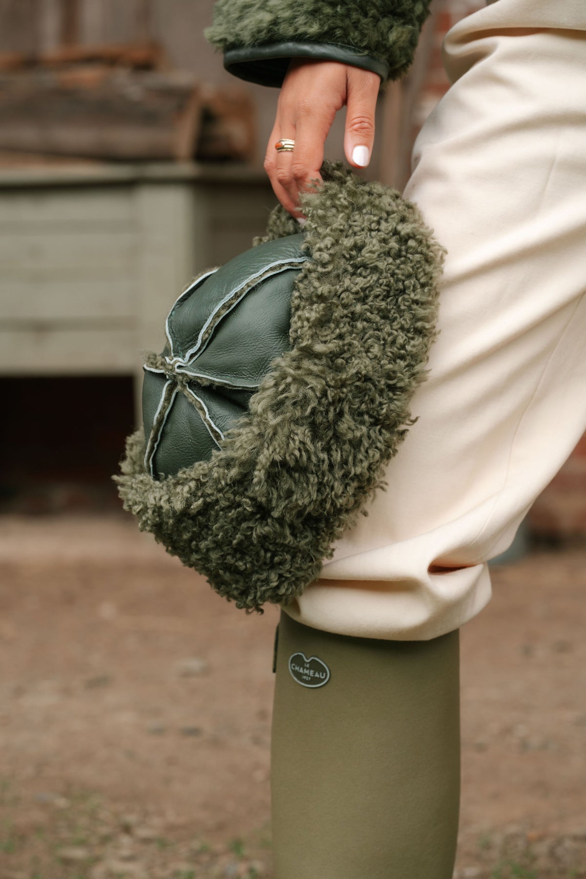The Shepherd's Beanie Hat in Olive
