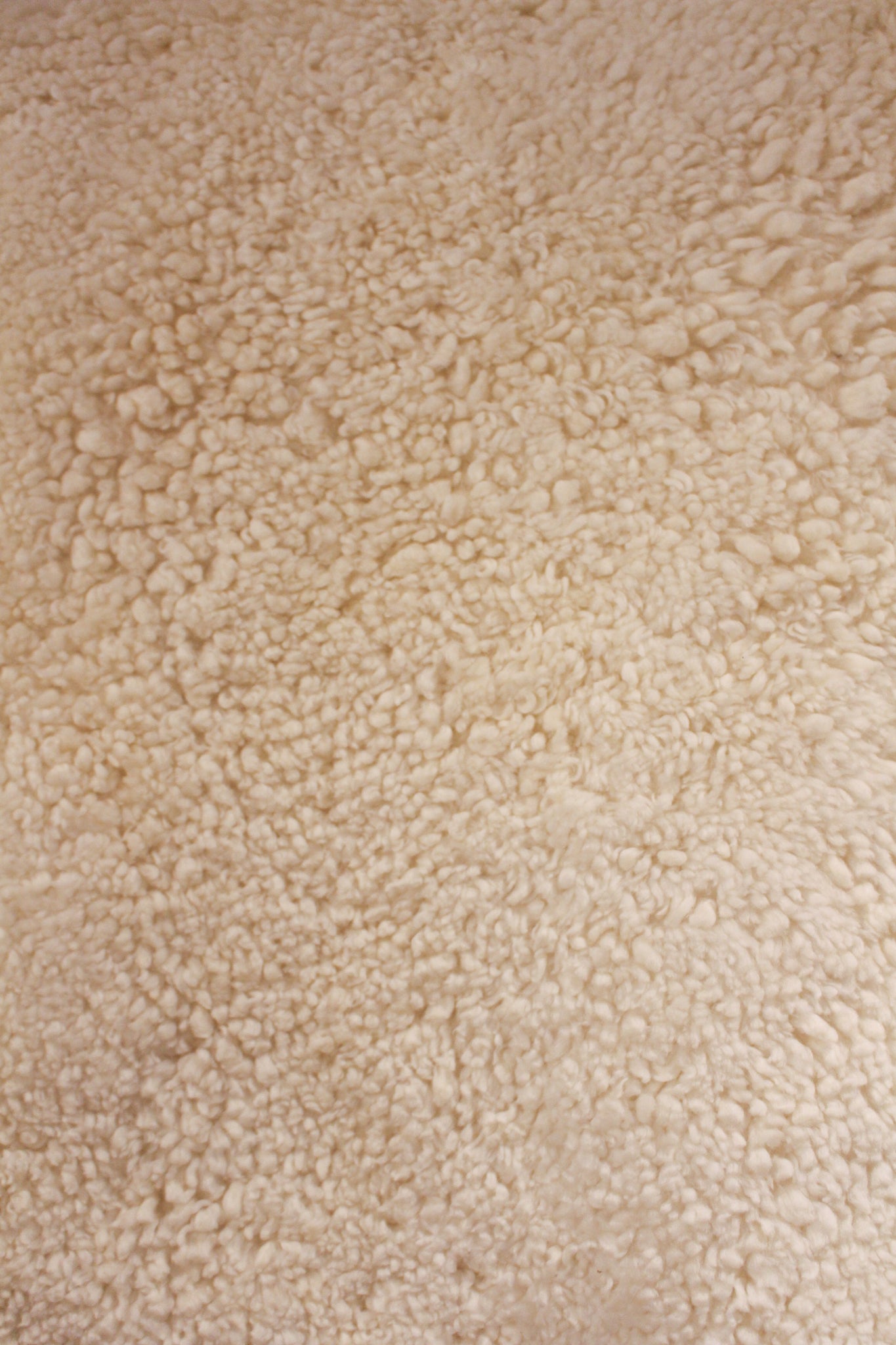 Curly Cropped Shearling Rug