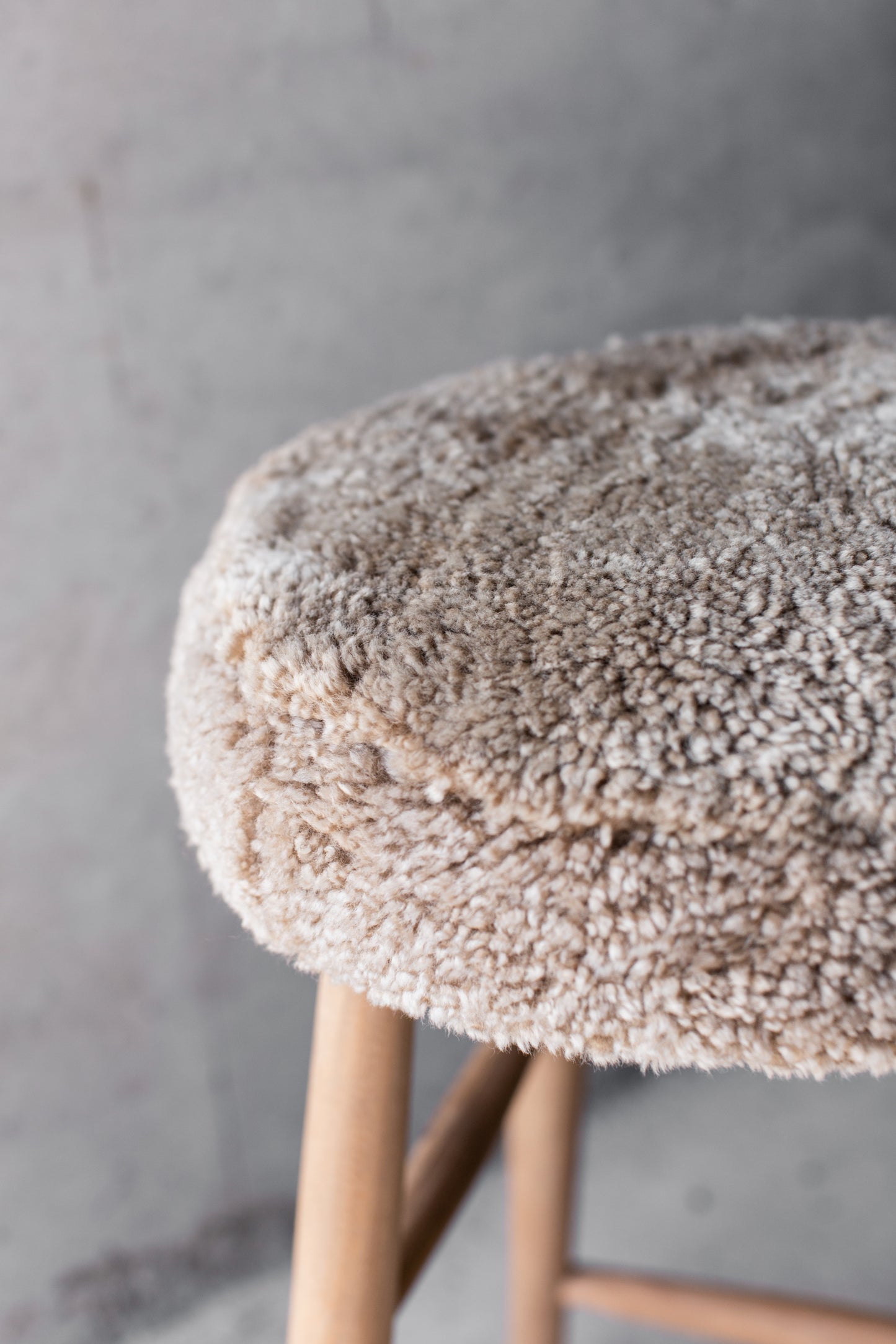 Sheepskin Bar Stool