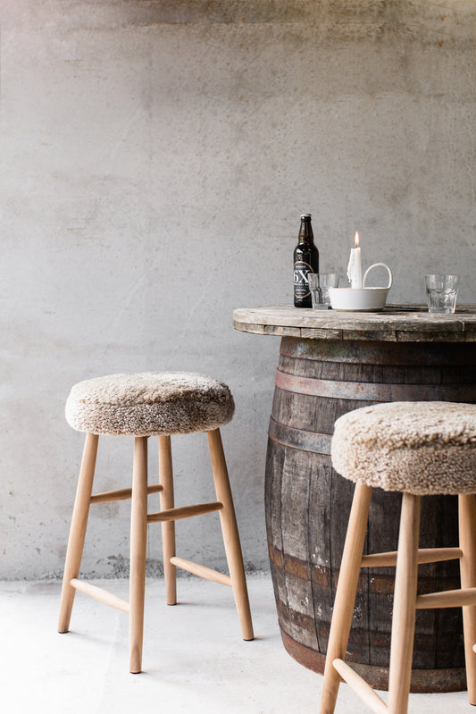 Sheepskin Bar Stool