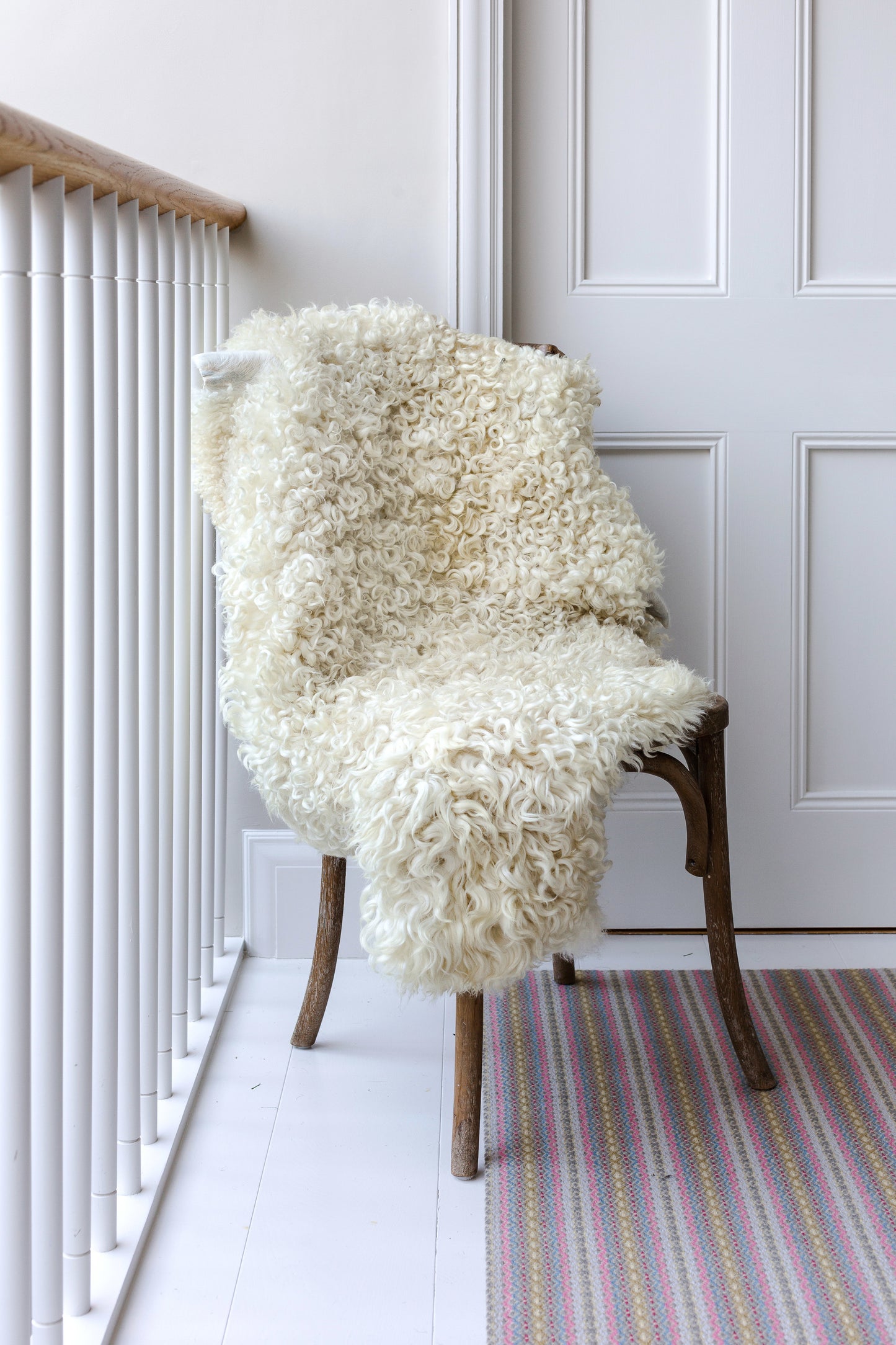 Whiteface Dartmoor Longwool Sheepskin Rug