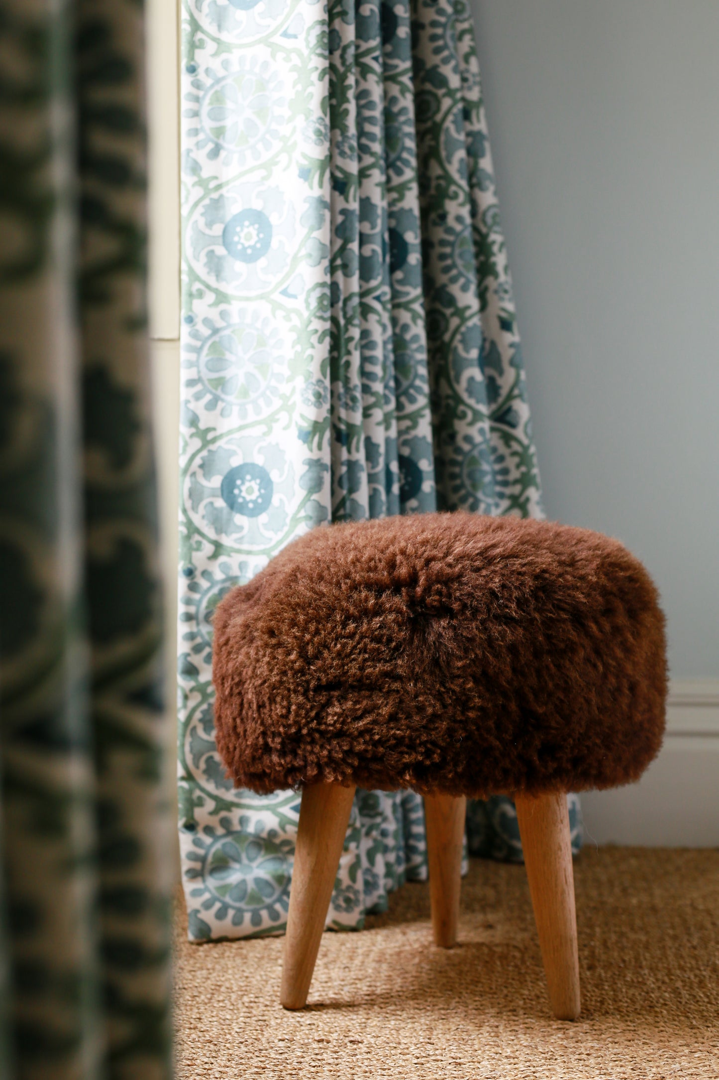 Chocolate Brown Three Legged Stool