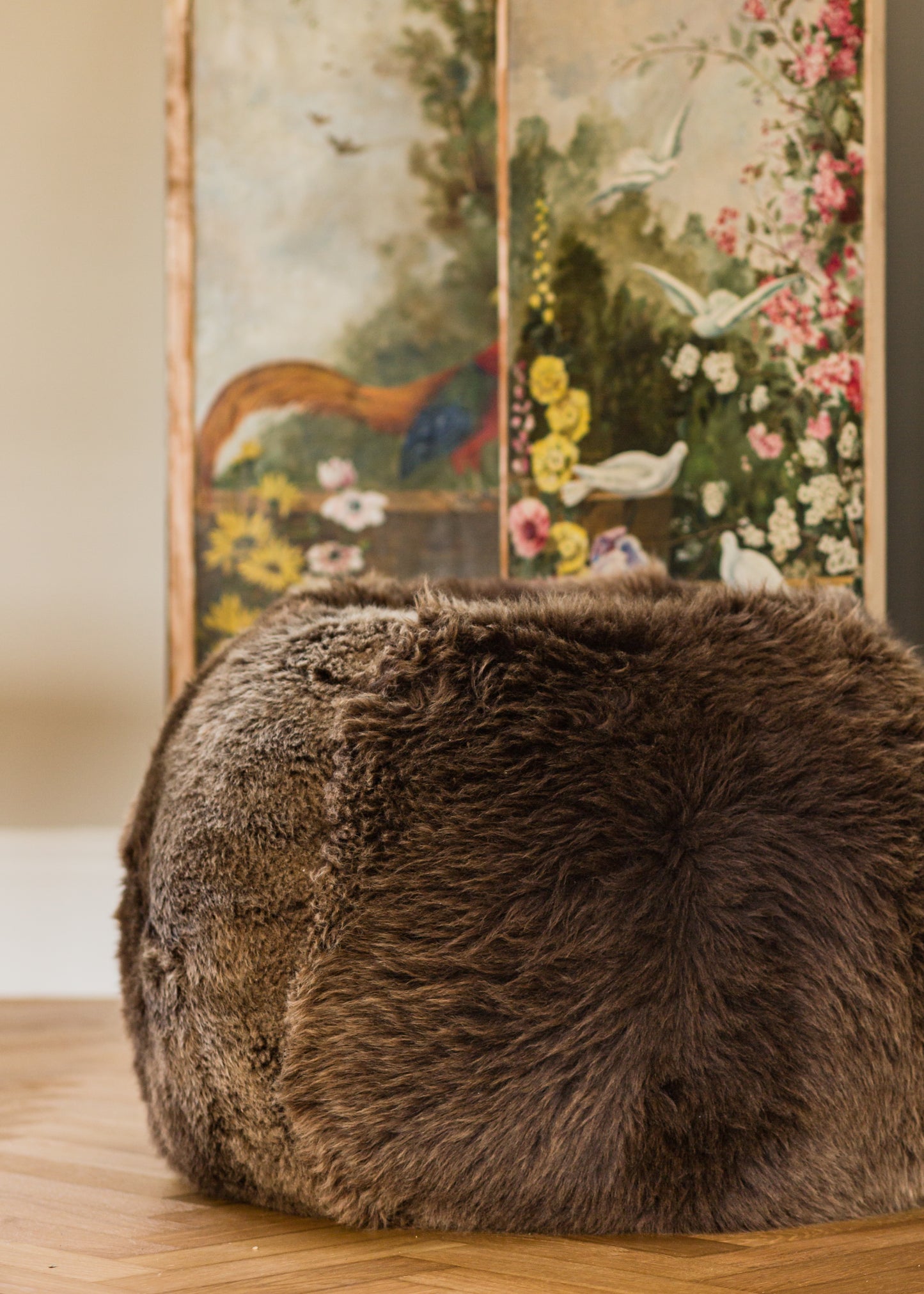 Welsh Mountain Brown Sheepskin Bean Bag