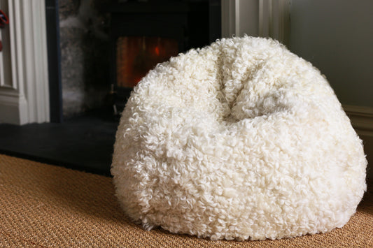 Whiteface Dartmoor Sheepskin Bean Bag