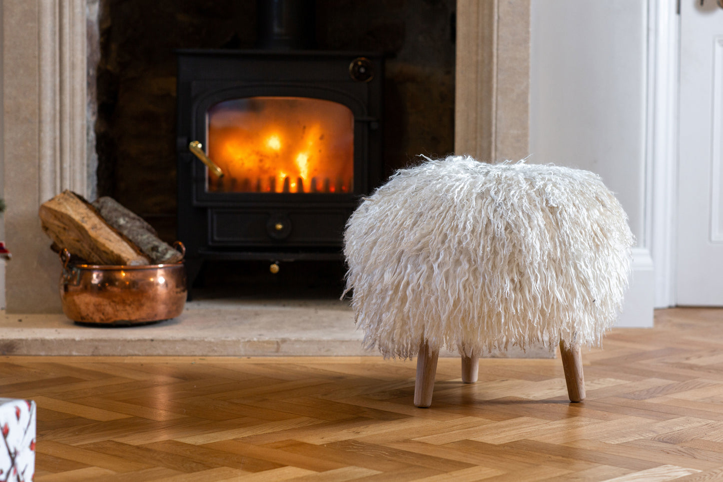 Whiteface Dartmoor Cross Three Legged Stool