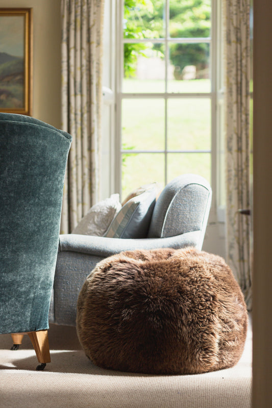 Welsh Mountain Brown Sheepskin Bean Bag