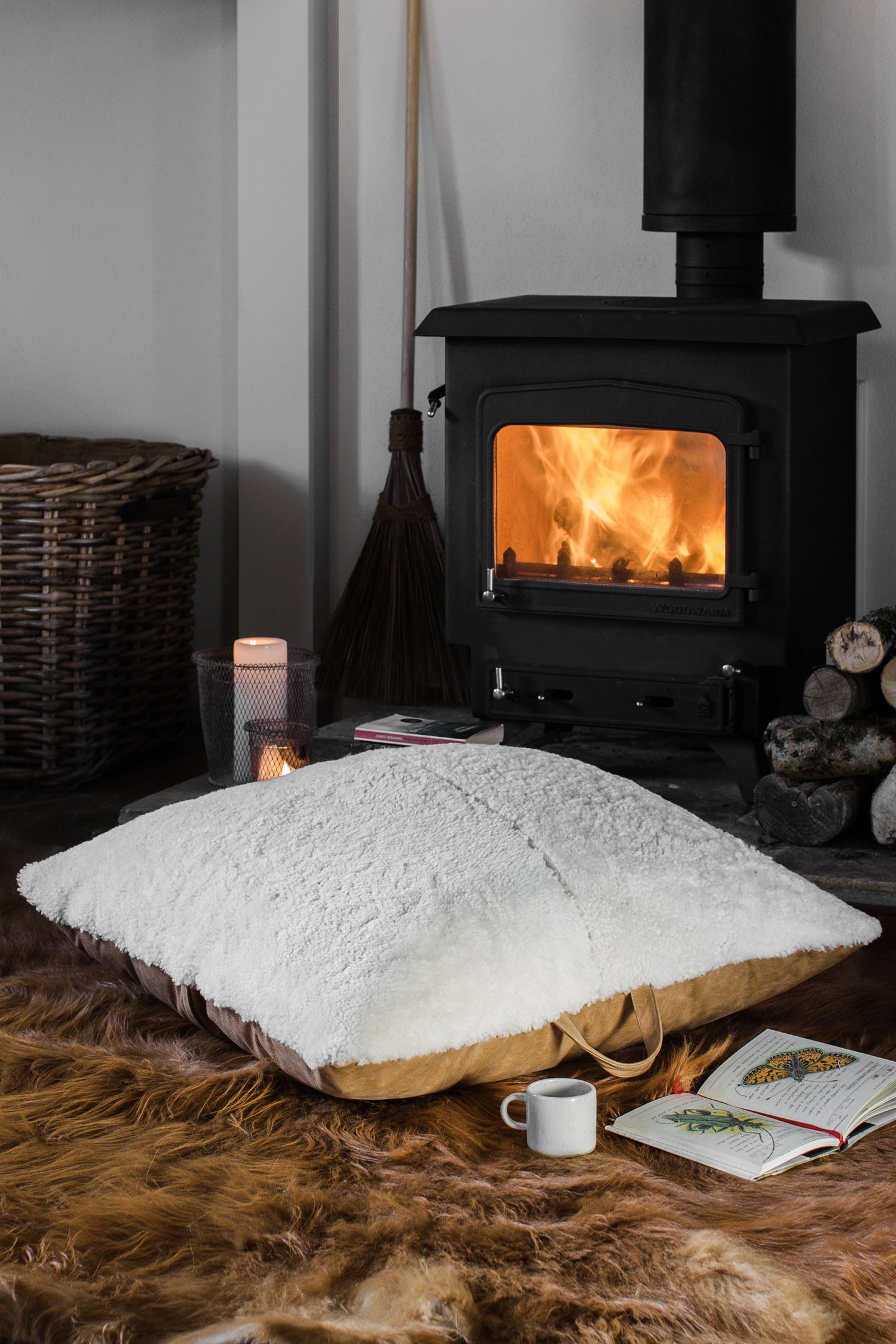 Sheepskin Floor Cushion