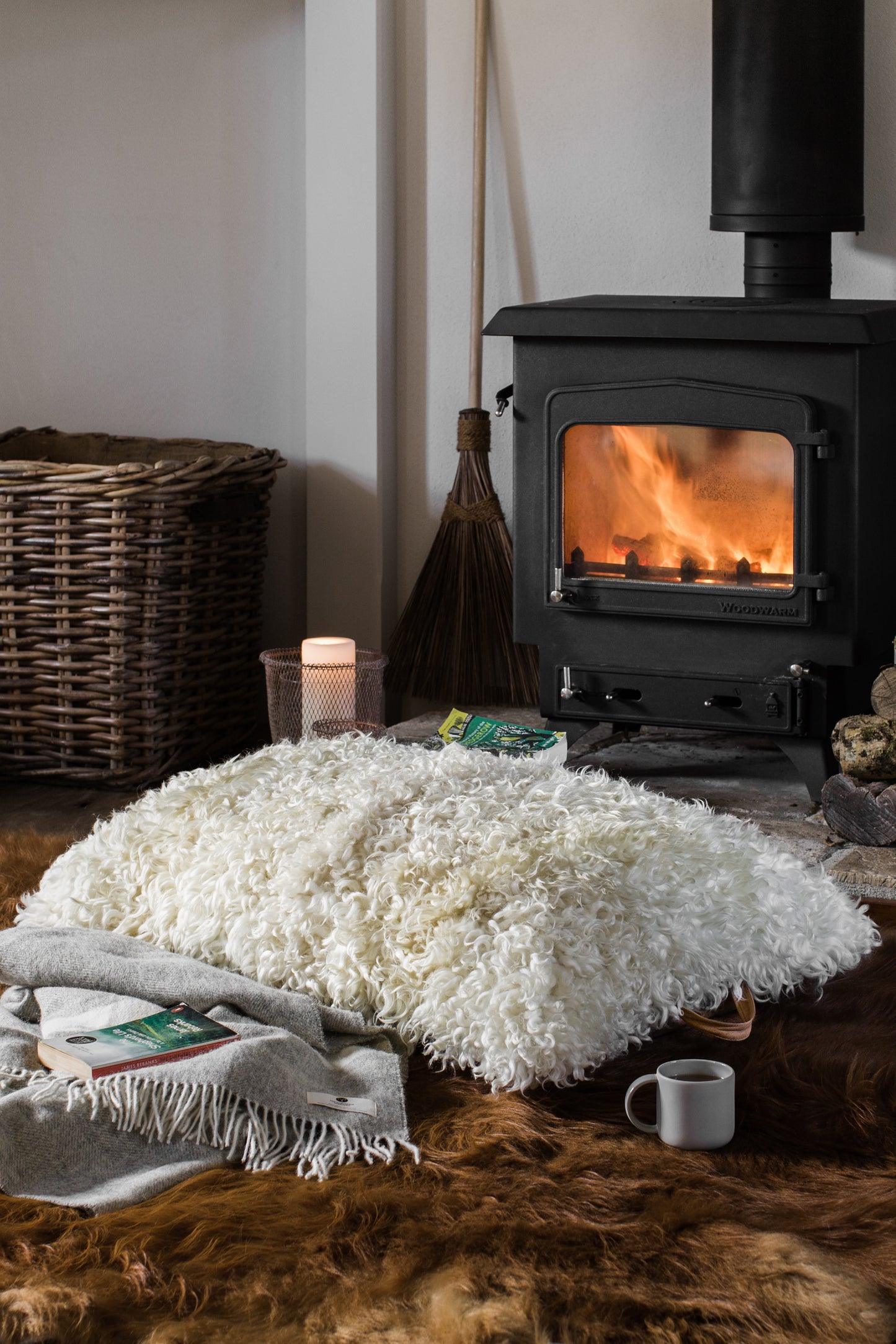 Sheepskin Floor Cushion