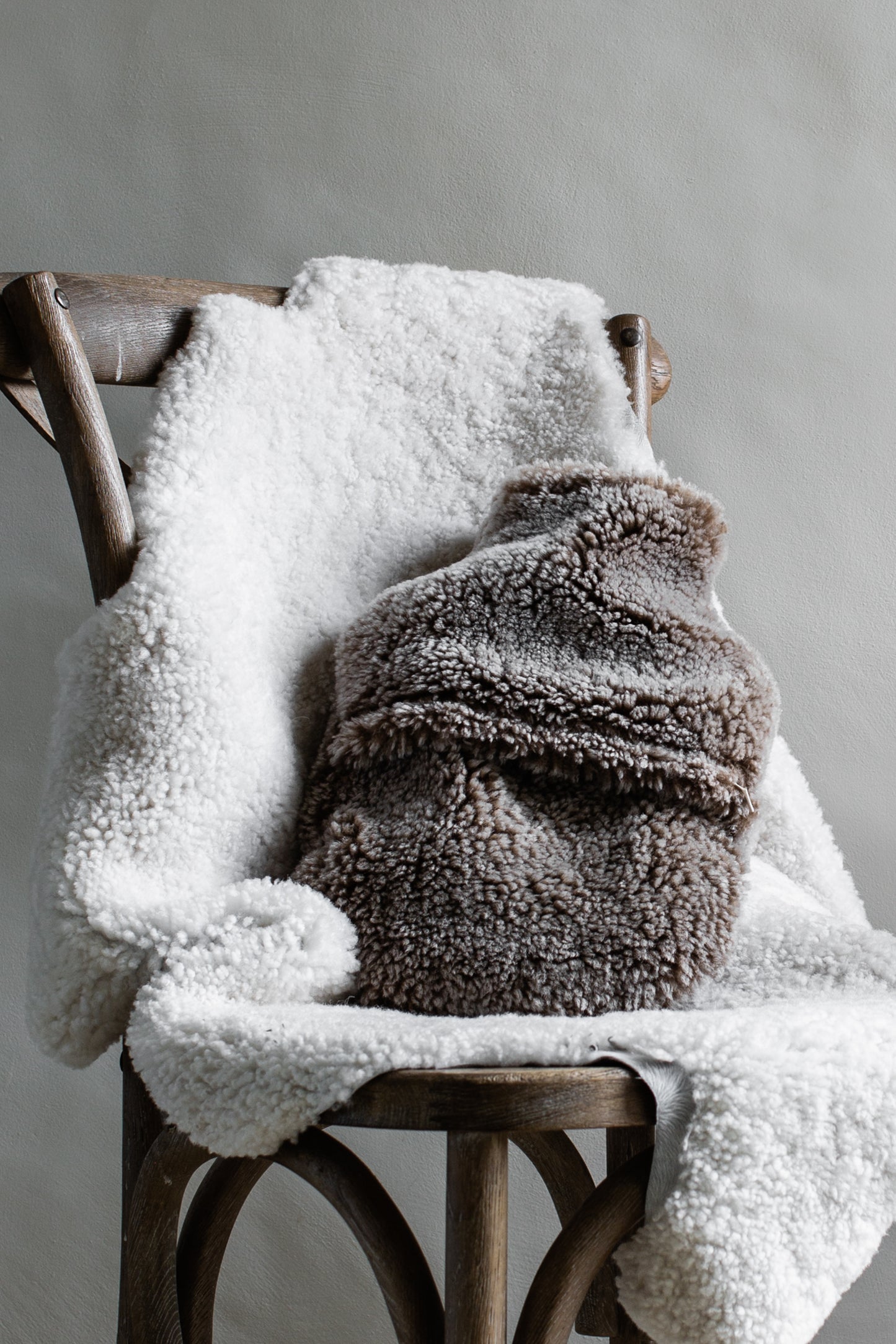 Brown Hot Water Bottle Cover