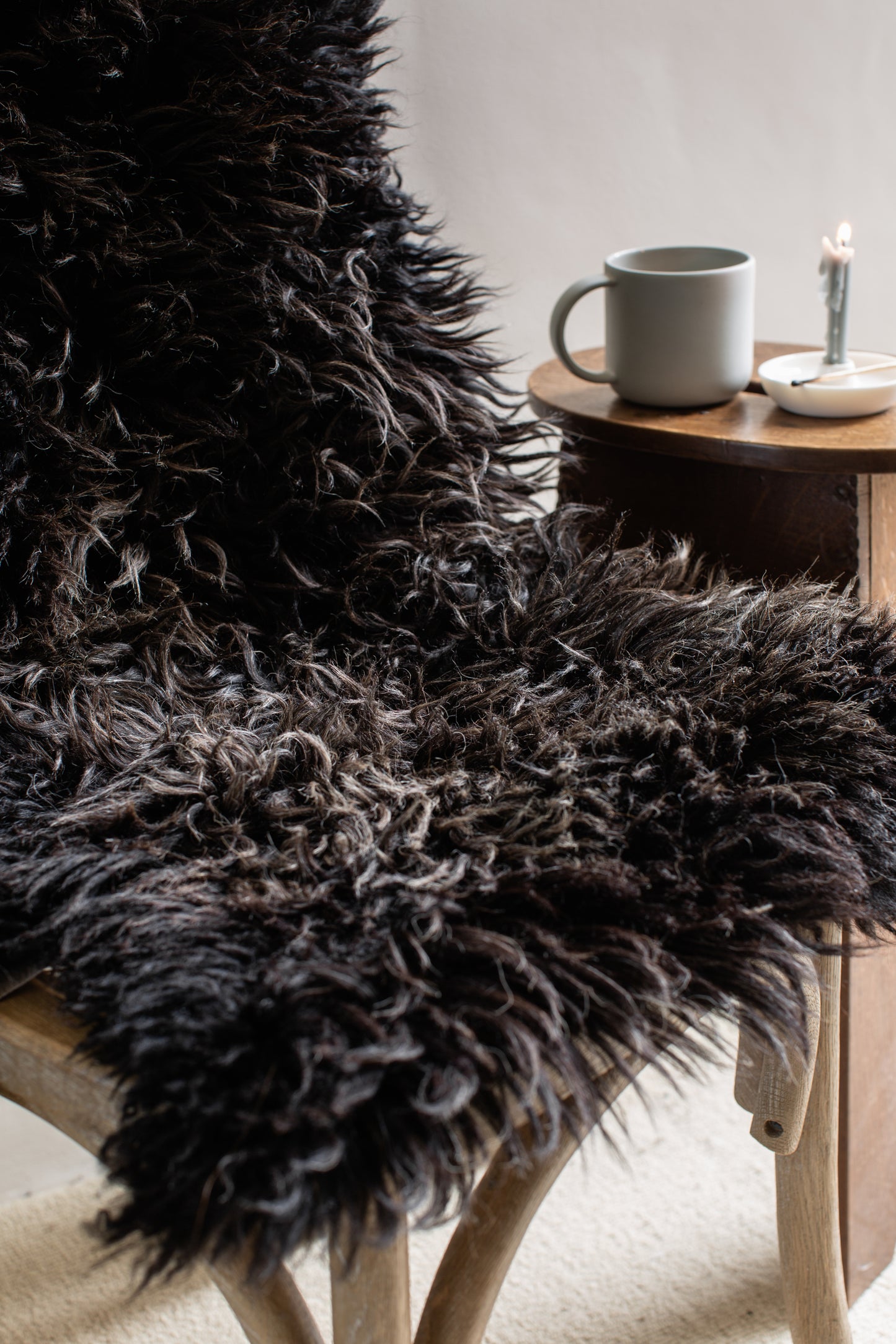 Gotland Cross Native Dartmoor Longwool Sheepskin Rug