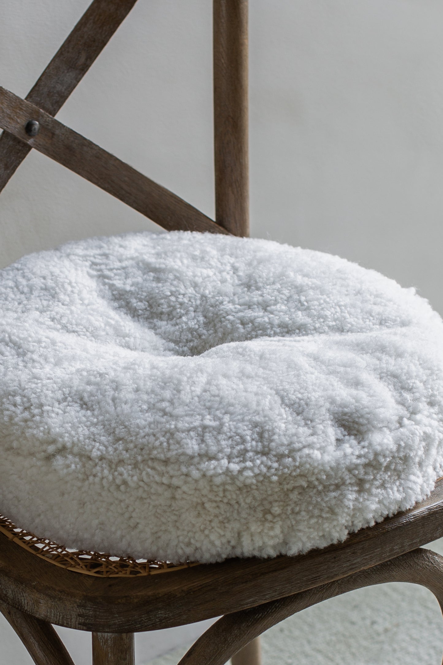 Sheepskin Circle Seat Pads - Multiple Colours