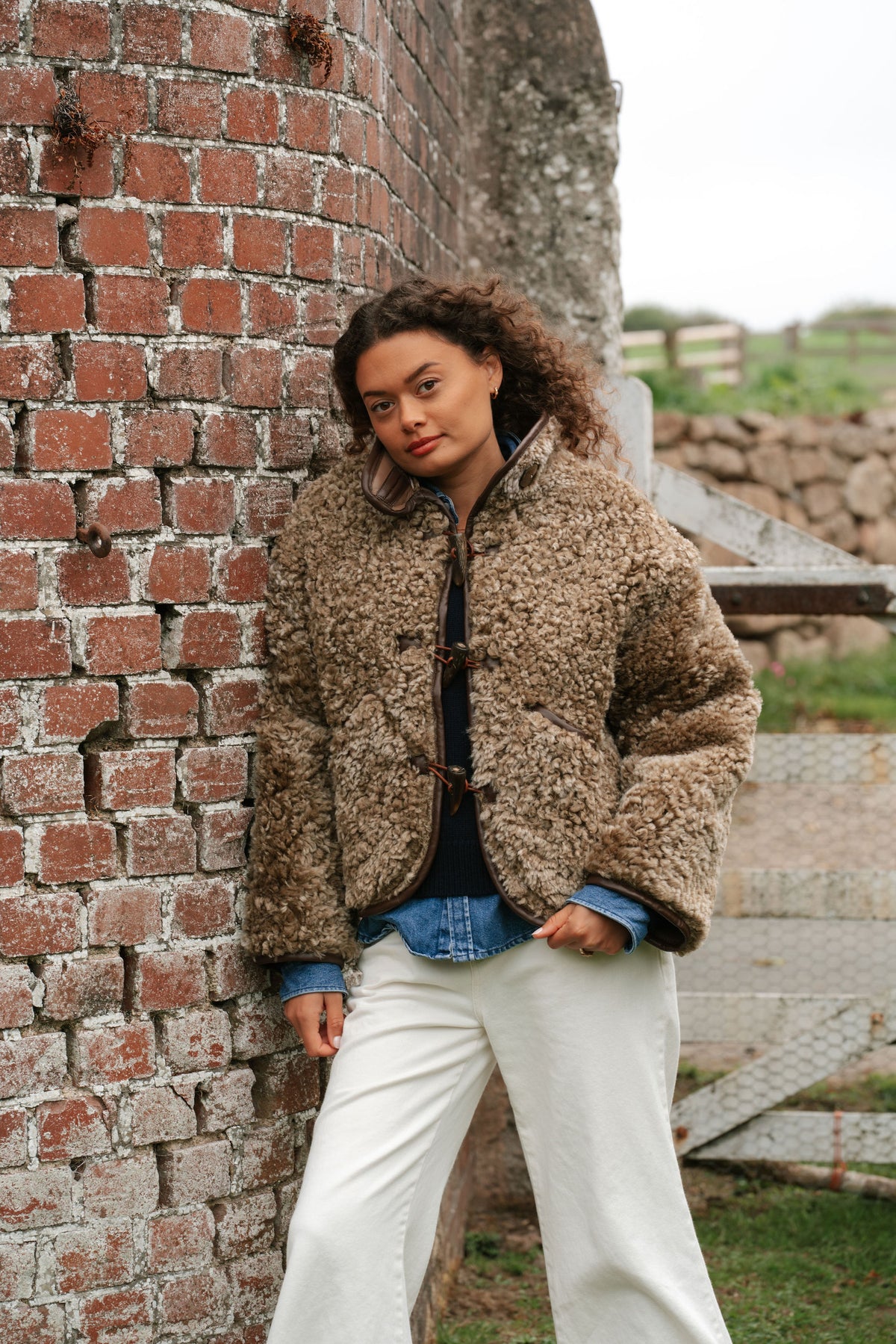 The Dartmoor Sheepskin Jacket in Brown