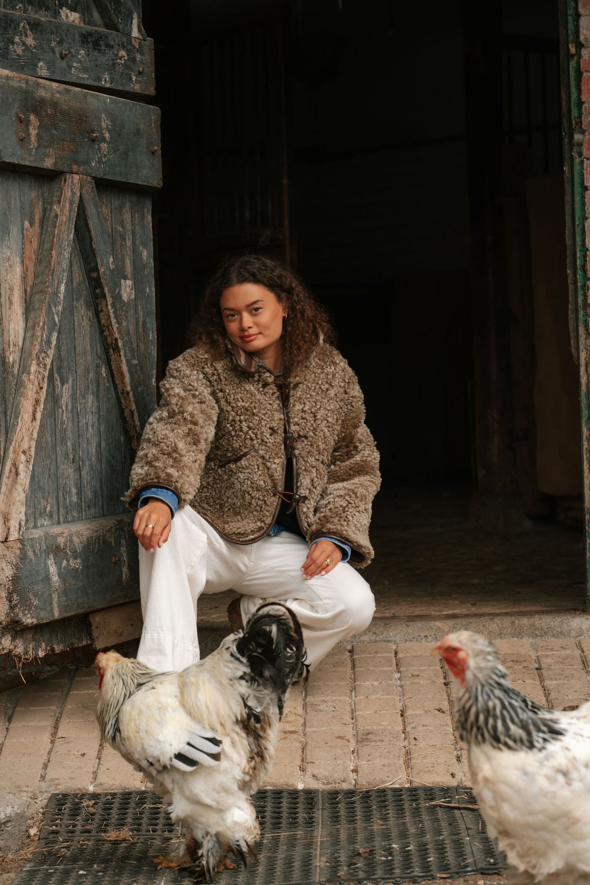 The Dartmoor Sheepskin Jacket in Brown