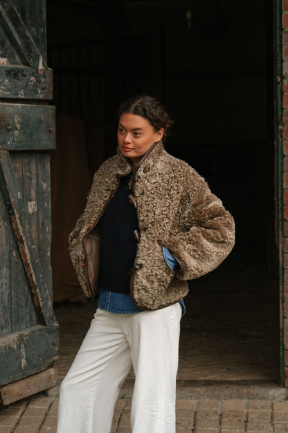 The Dartmoor Sheepskin Jacket in Brown
