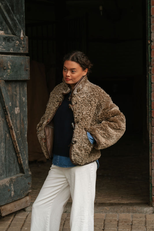 The Dartmoor Sheepskin Jacket in Brown