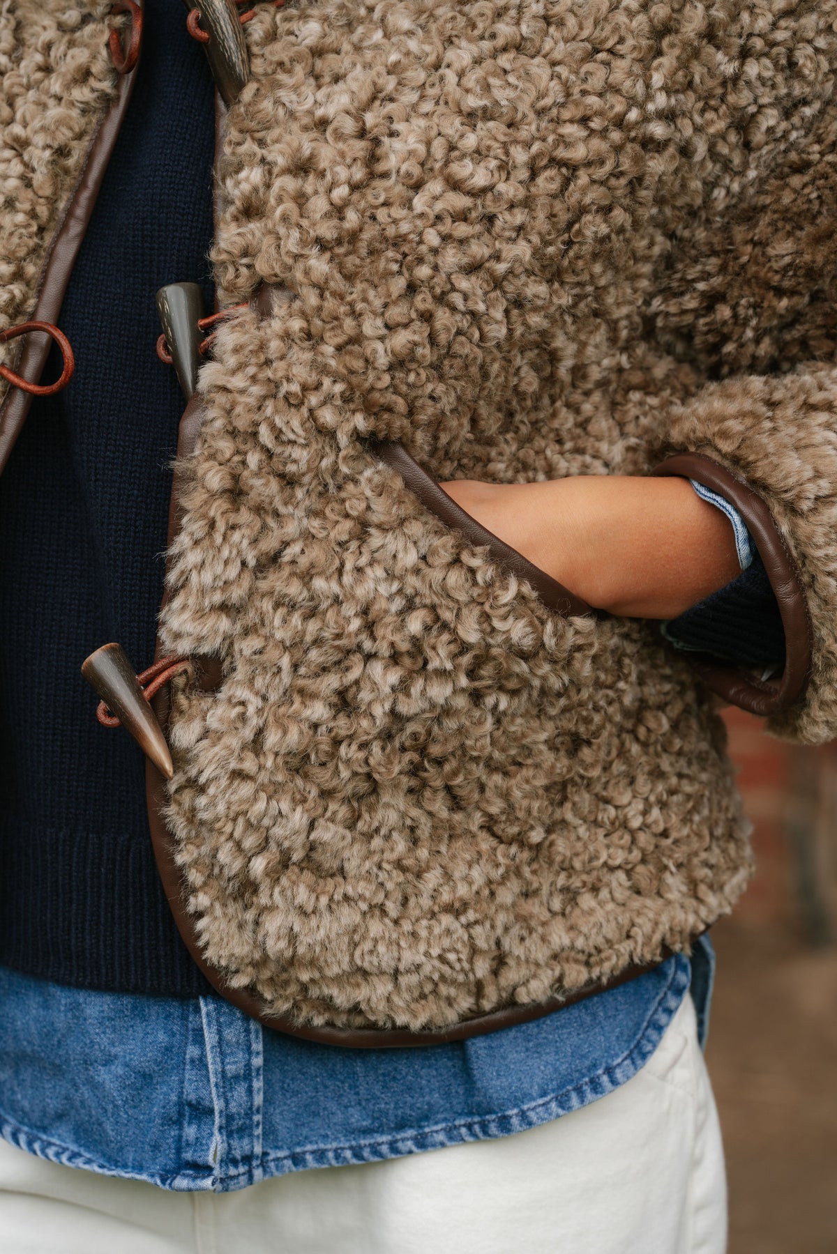 The Dartmoor Sheepskin Jacket in Brown