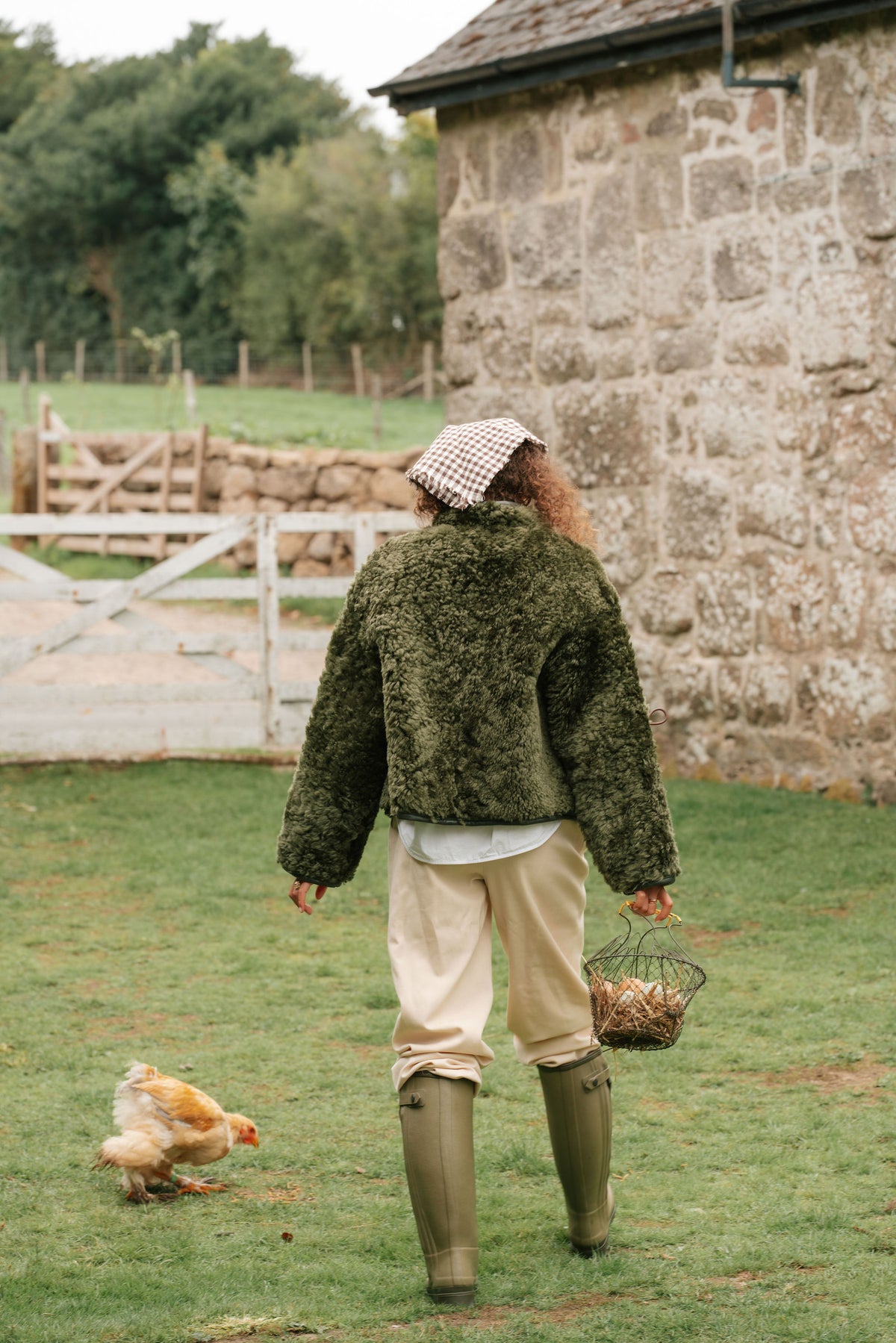 The Dartmoor Sheepskin Jacket in Olive