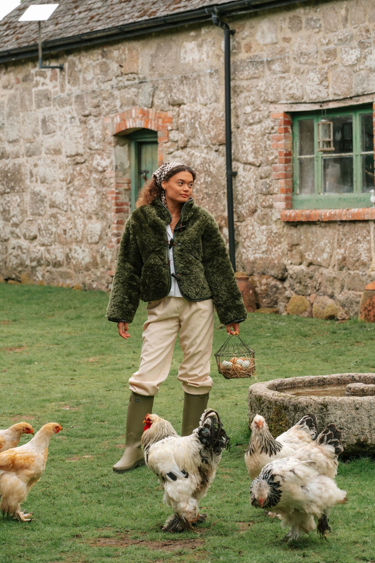 The Dartmoor Sheepskin Jacket in Olive