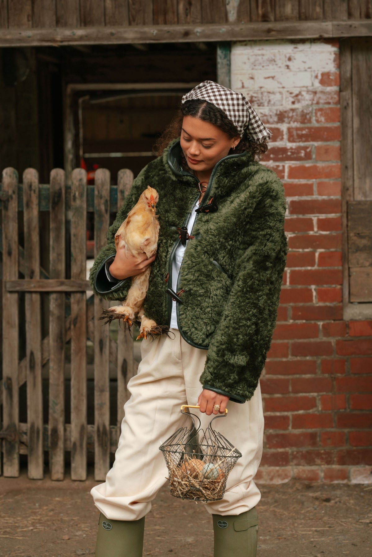 The Dartmoor Sheepskin Jacket in Olive