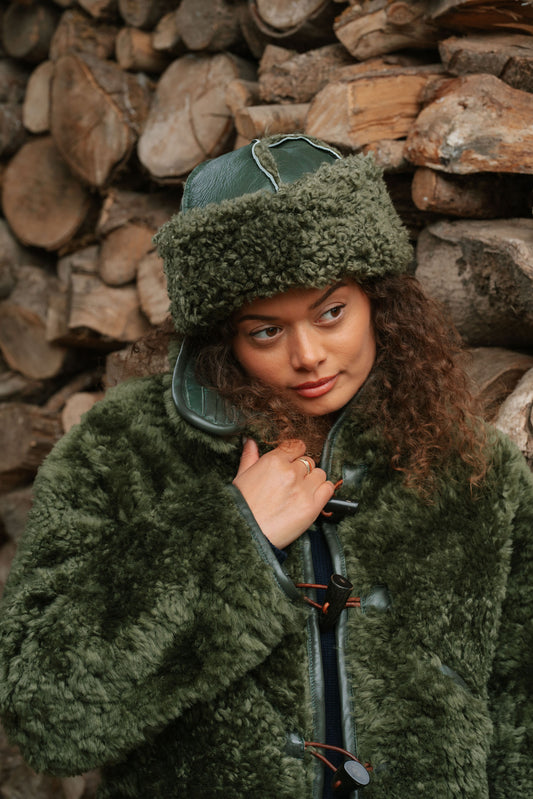The Shepherd's Beanie Hat in Olive