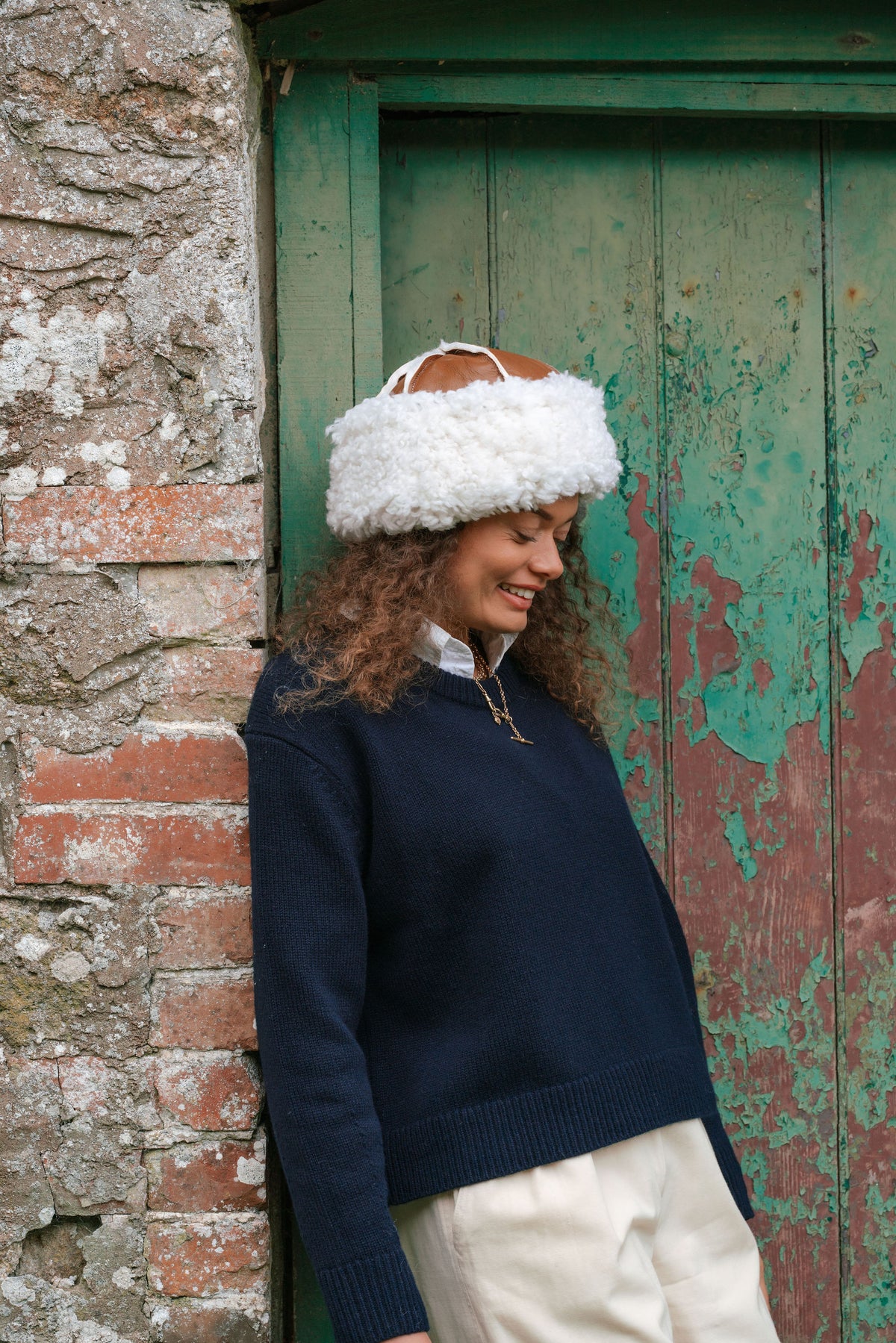 The Shepherd's Beanie Hat in Cream