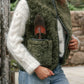 The Dartmoor Sheepskin Gilet in Olive