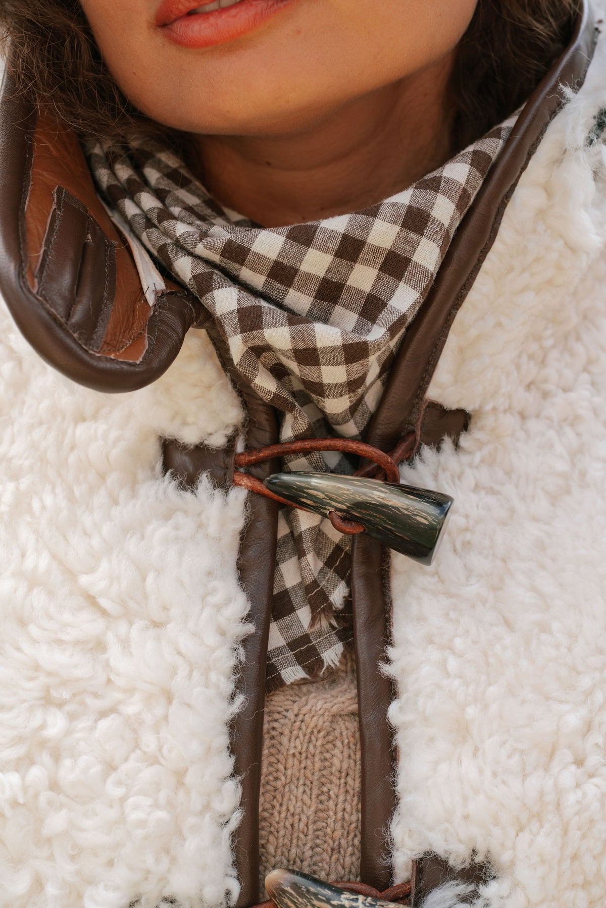 The Dartmoor Sheepskin Jacket in Cream