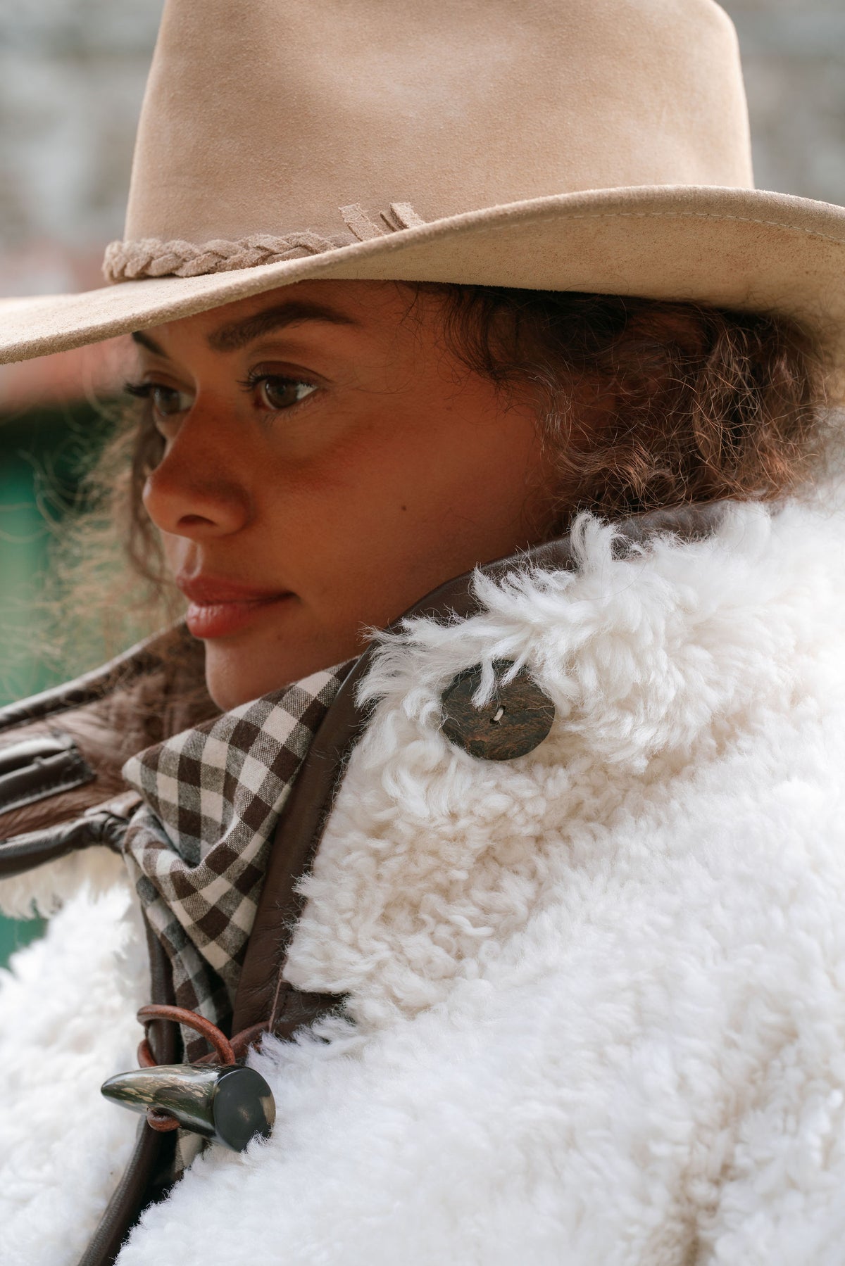 The Dartmoor Sheepskin Jacket in Cream