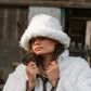 The Sheepskin Bucket Hat in Cream