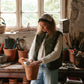 The Dartmoor Sheepskin Gilet in Olive