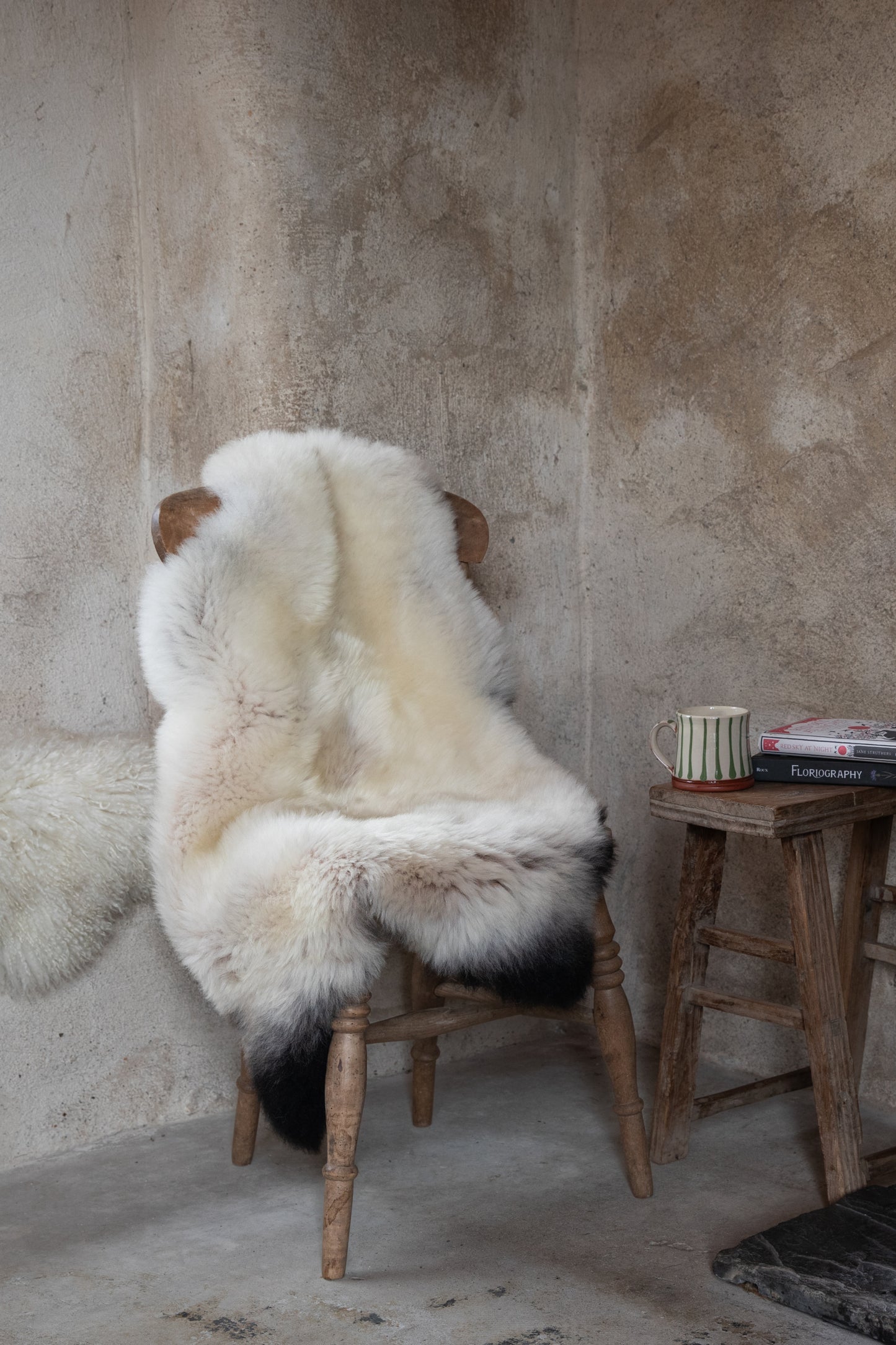 Badger Face Sheepskin Rug