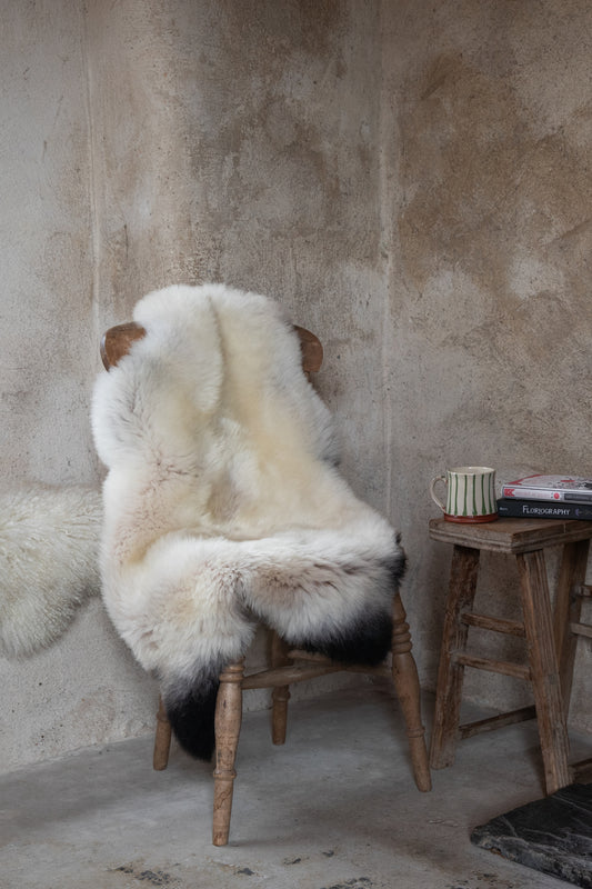 Badger Face Sheepskin Rug