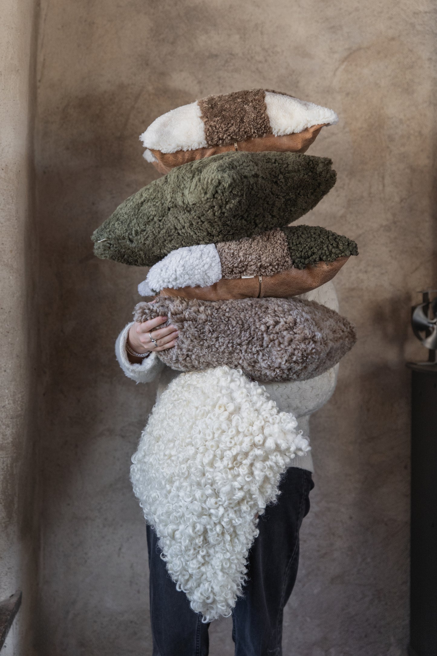 The Original Longwool Sheepskin Cushion