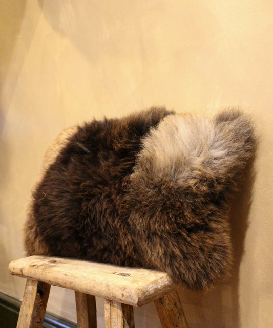 Brown Welsh Mountain Cross Cushion