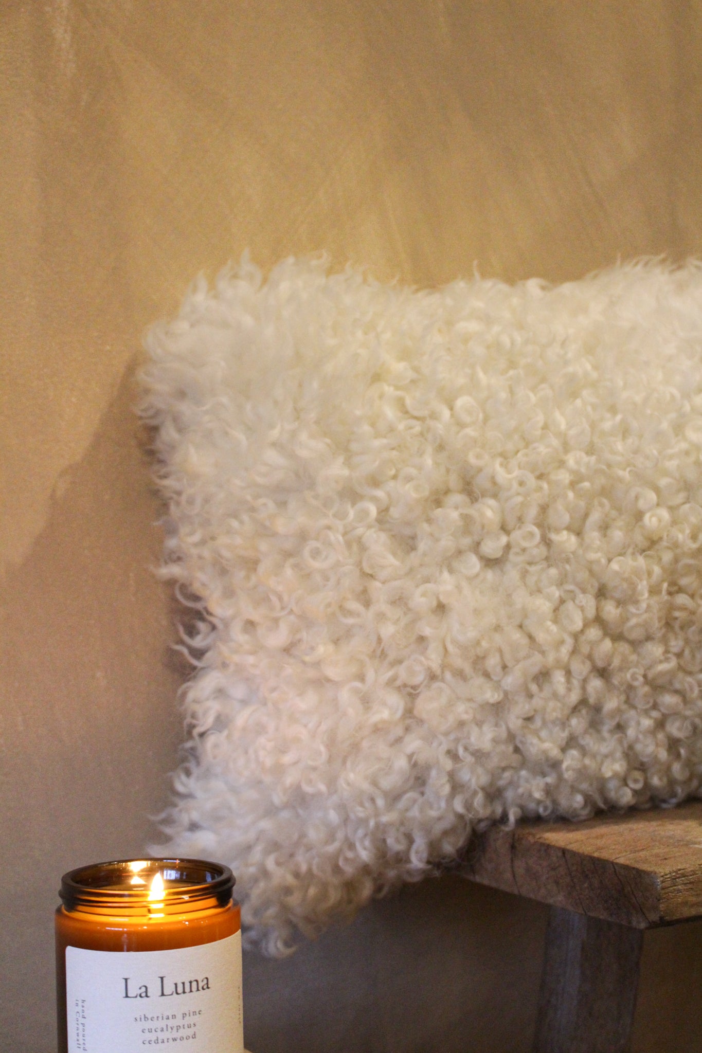 Brown welsh Mountain x Whiteface Dartmoor Cushion