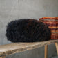 Brown Closewool Oval Cushion