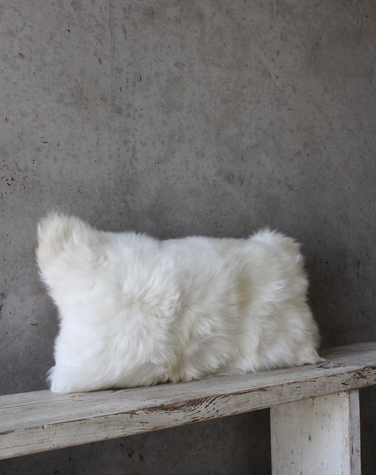 White Closewool Bolster Cushion