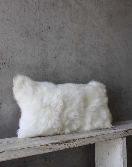 White Closewool Bolster Cushion
