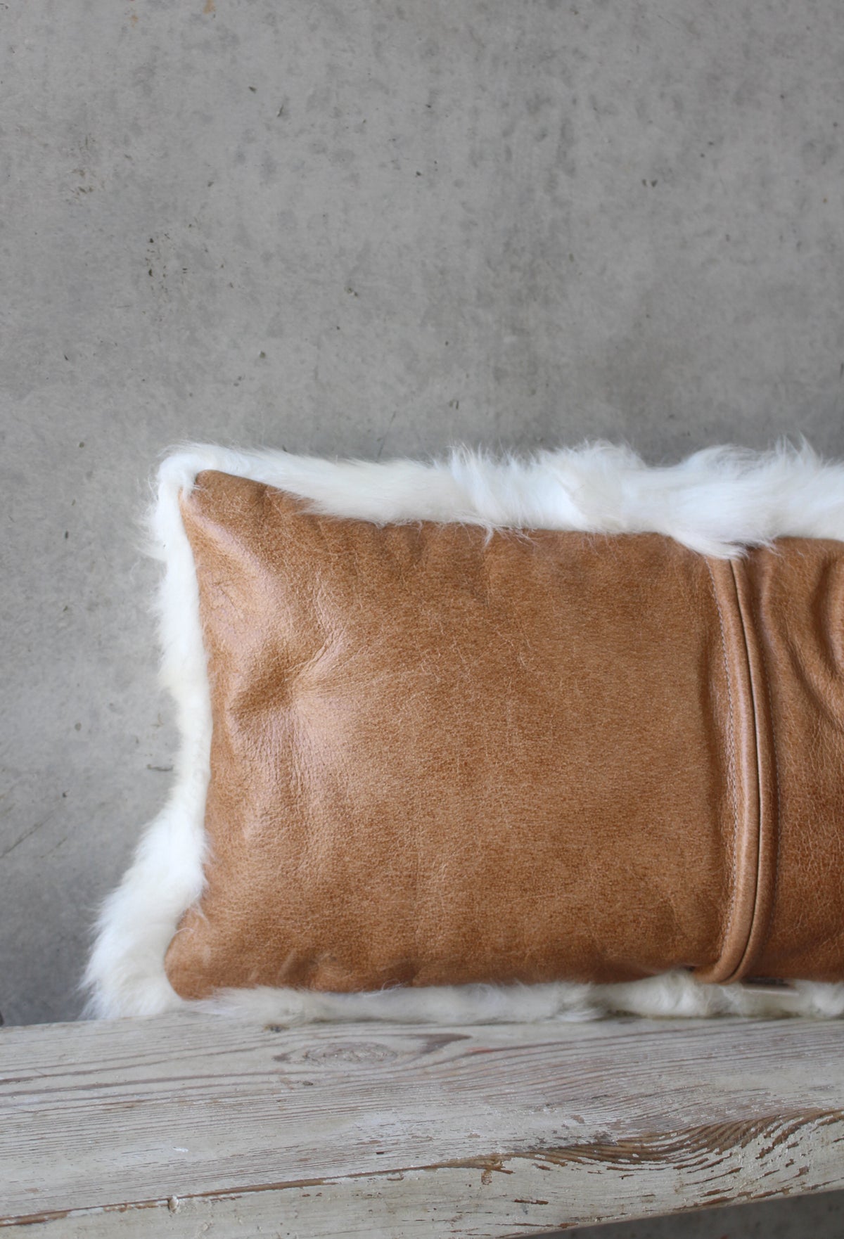 White Closewool Bolster Cushion
