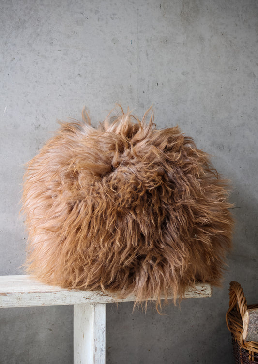 Alpaca Circle Cushion