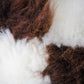 White and Brown Closewool Cushion