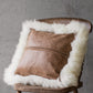 White Closewool Sheepskin Cushion