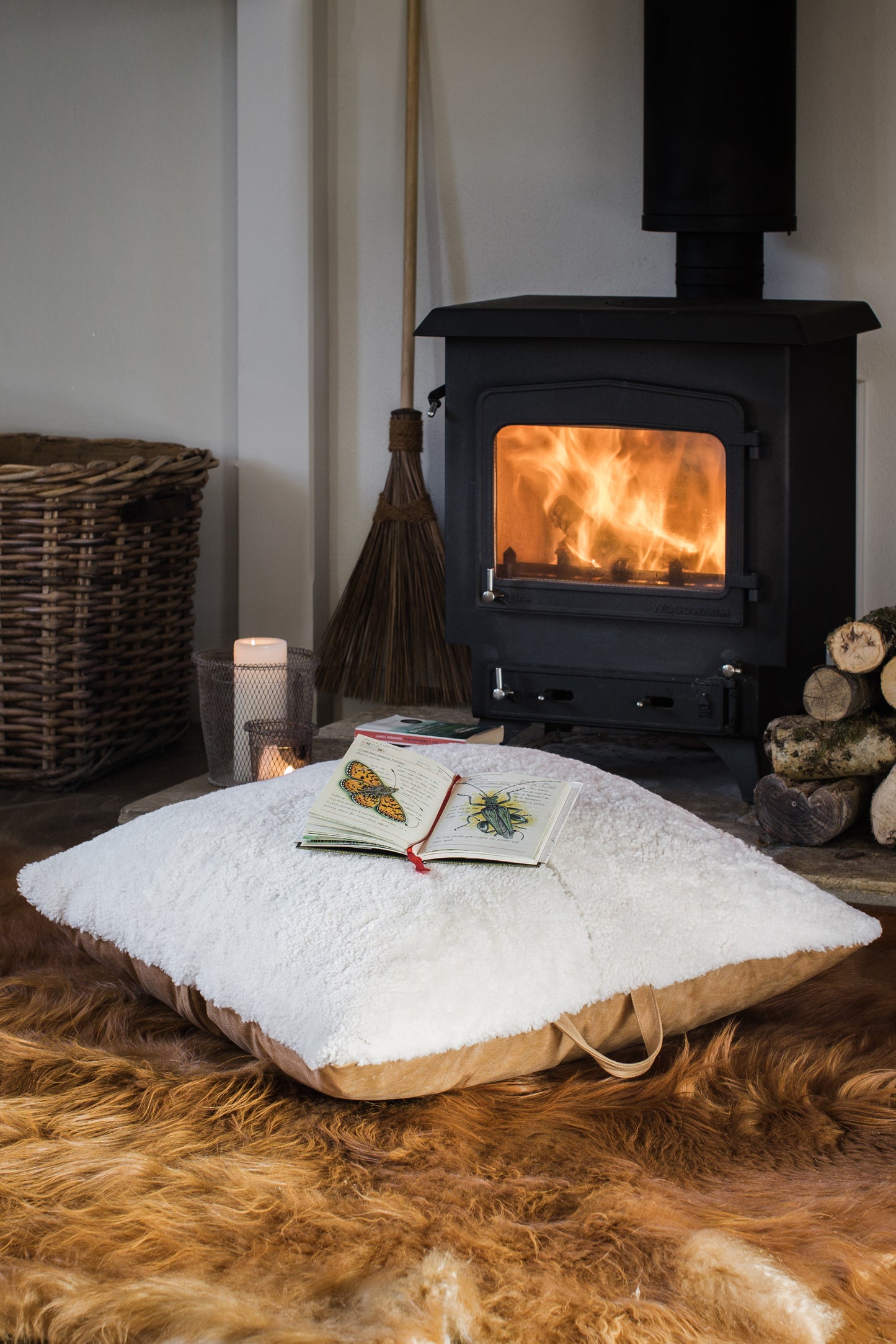 Sheepskin Floor Cushion