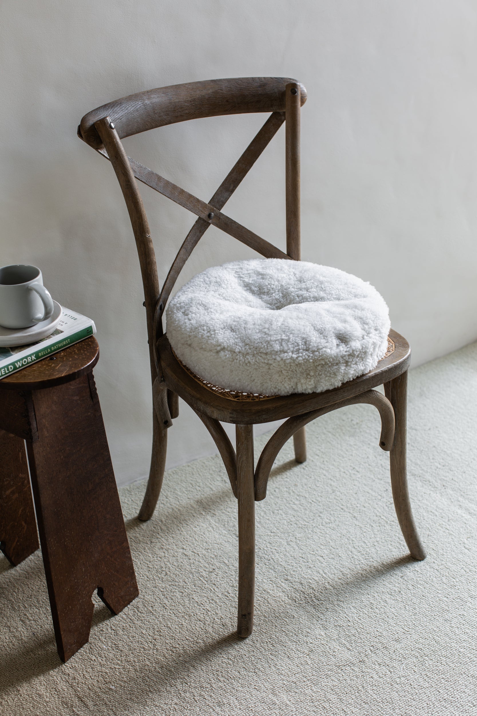 Sheepskin Circle Seat Pads Multiple Colours The Dartmoor Shepherd